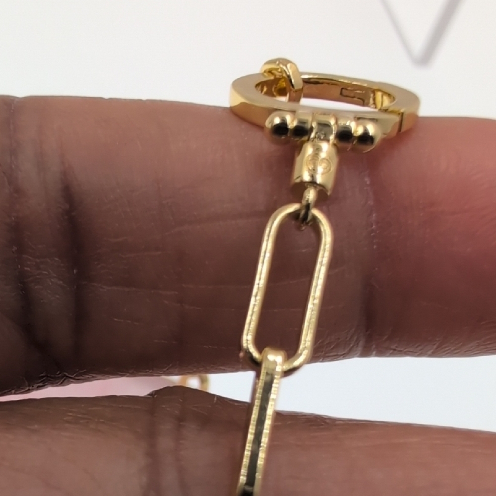 Gorjana Parker Paperclip Necklace NWOT A2 - Picture 3 of 7